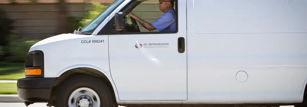 KIC Refrigeration service vehicle serving Altadena area